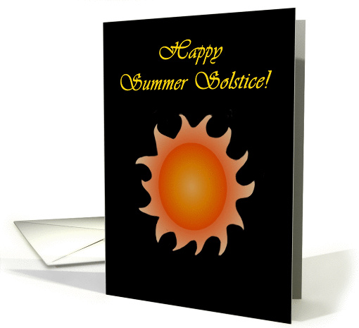 Happy Summer Solstice Sun card (889772)