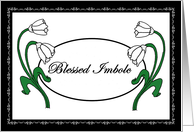 Blessed Imbolc White Flowers card
