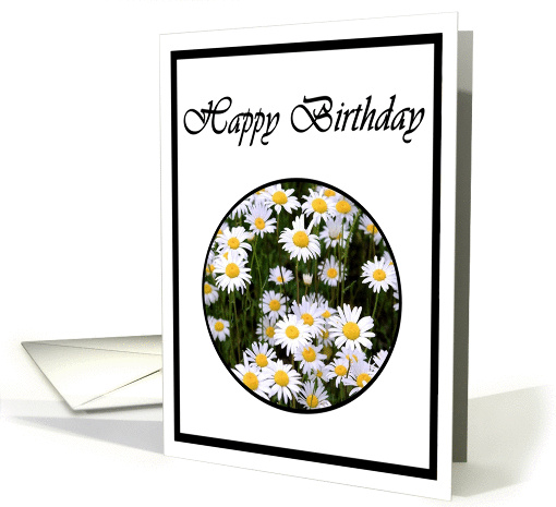 Happy Birthday Daisies card (899959)