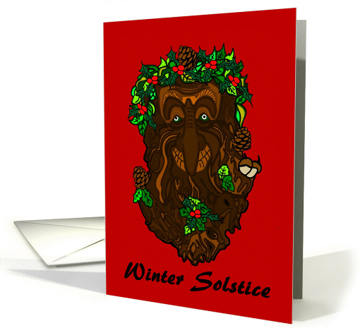 Winter Solstice Greenman card (907761)