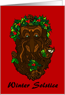 Winter Solstice Greenman card