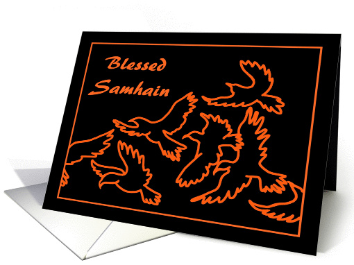 Blessed Samhain Ravens card (908983)