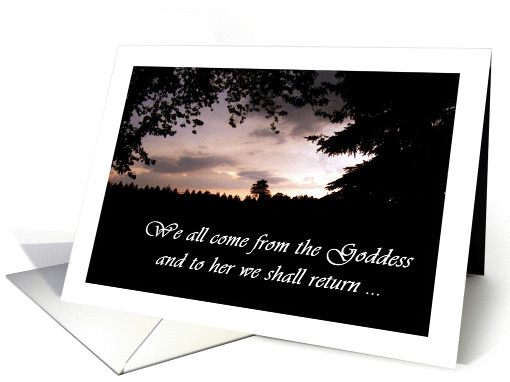 Pagan Sympathy card (973641)