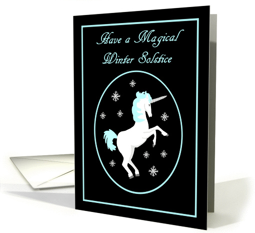 Winter Solstice Unicorn card (973725)