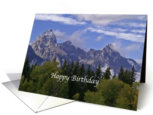 BIrthday For A Male Friend Grand Tetons card (789762)
