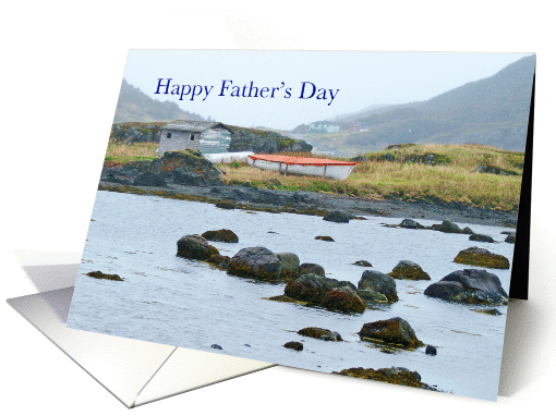 Father's Day Boats and House Coastal card (814931)