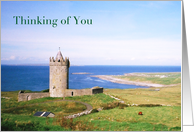 Thinking Of You Across The Miles Ireland Castle Card