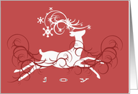 Joyful Red Deer card