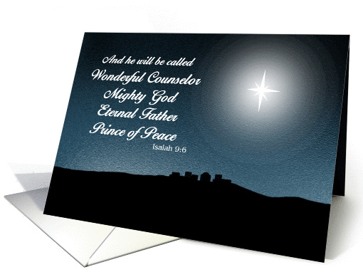Names of Jesus Christmas card (1001769)