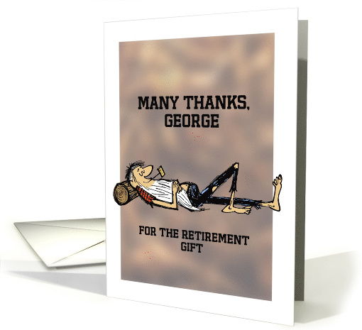 Retirement Gift Thank You - Rip VanWinkle image card (1460070)