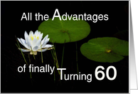 Birthday Advantages at 60 card