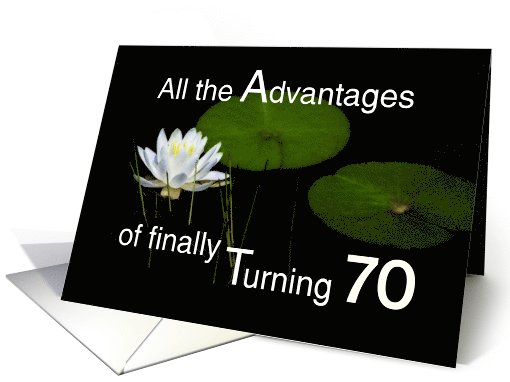 Birthday Advantages at 70 card (796213)