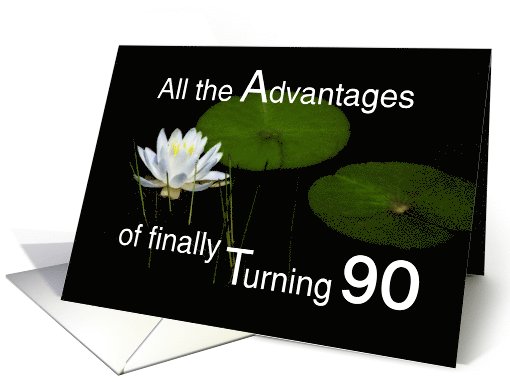 Birthday Advantages at 90 card (796221)