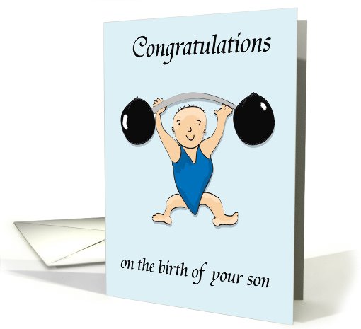 Congratulations, baby boy card (813399)