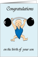 Congratulations, baby boy card