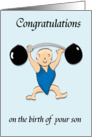 Congratulations, baby boy card