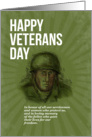 World War two Veterans Day Soldier Card Sketch card