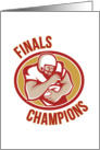 American Football Running Back Finals Champions card