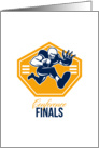 American Football Conference Finals Shield Retro card