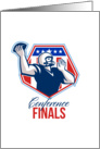 American Football Quarterback Shield Conference Finals card