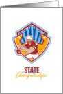 American Football Quarterback State Championships card