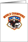 American Football World Champions Shield card