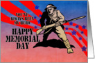 Memorial day World War One American soldier card