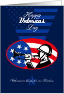 World War two Veterans Day Soldier Card