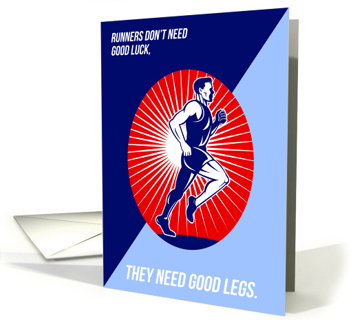 Marathon Good Luck Good Legs Poster card (1215314)