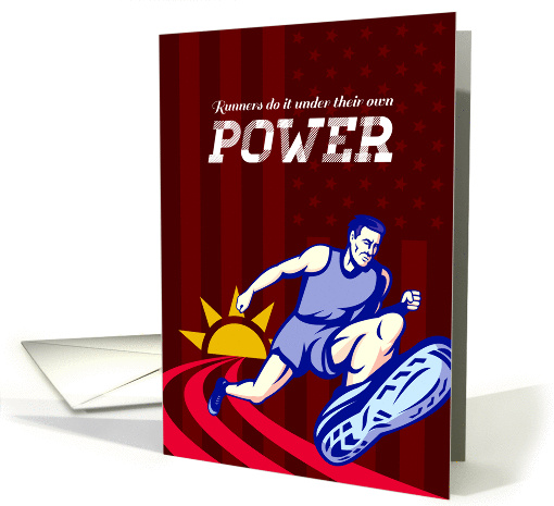 Runner Running Power Poster card (1215406)
