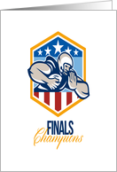American Football Running Back Finals Champions card