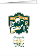 American Football Championship Game Finals QB card