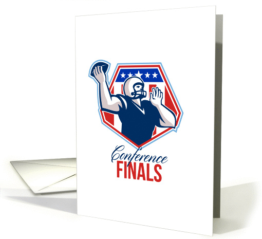 American Football Quarterback Shield Conference Finals card (1222078)