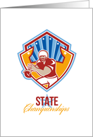 American Football Quarterback State Championships card