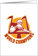 American Football Touchdown World Champions card