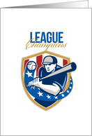 Baseball League Champions Retro card