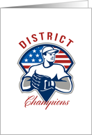 Baseball District Champions Retro card
