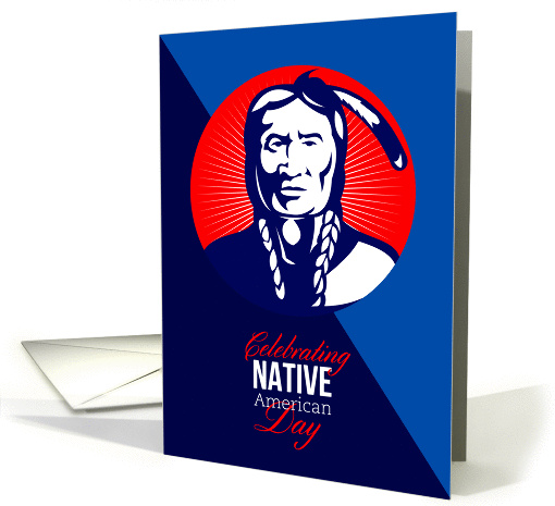 Celebrating Native American Day Retro card (1231218)