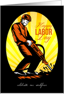 Celebrating Our Workforce Happy Labor Day Poster card