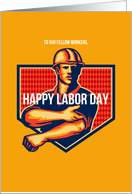 Labor Day Greeting Card Poster card