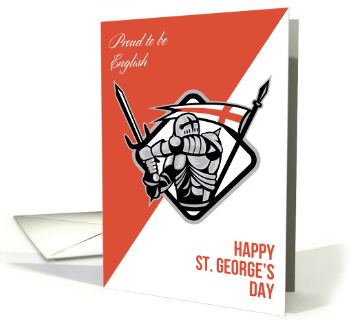 Proud To Be English Happy St George card (1233326)