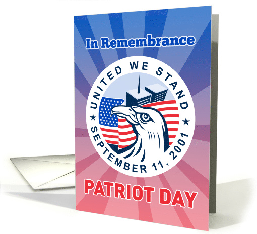Patriot Day 9-11 card featuring American Eagle Flag and... (789098)