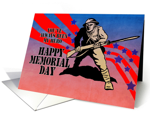 Memorial day World War One American soldier card (790022)