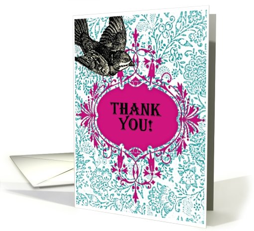 Thank You! Black Bird card (789340)