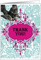 Thank You! Black Bird card