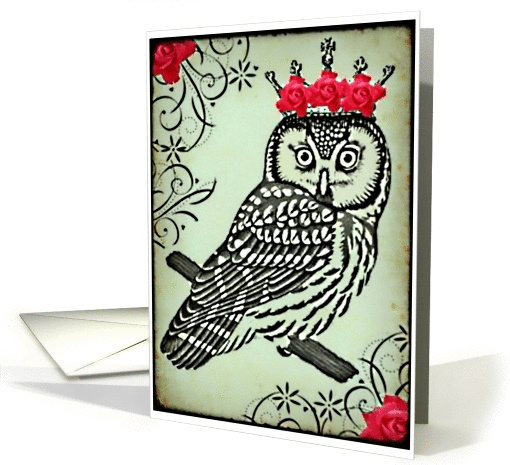 Royal Crowned Queen Owl card (789391)