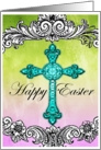 Happy Easter Victorian Cross card
