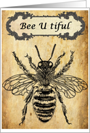 Bee U Tiful Vintage Inspirational card