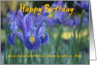 Sentimental Happy Birthday Iris Inspirational Card