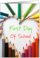 First Day of School Inspirational Card for student card